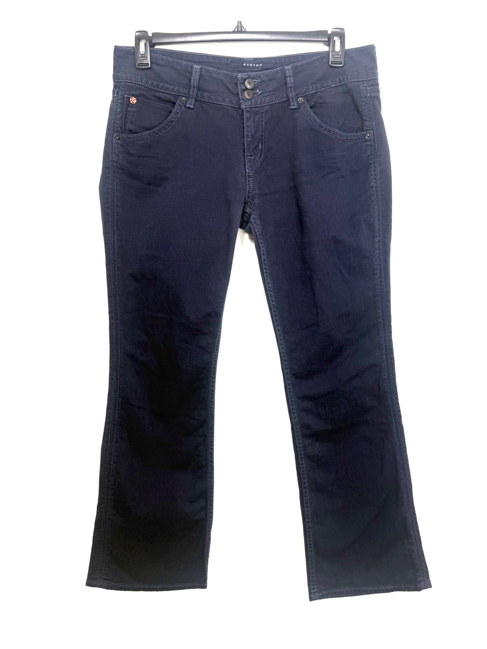 Hudson Jeans Women's Signature Navy Bootcut Stretch Denim Jeans Y2K 31 Pants